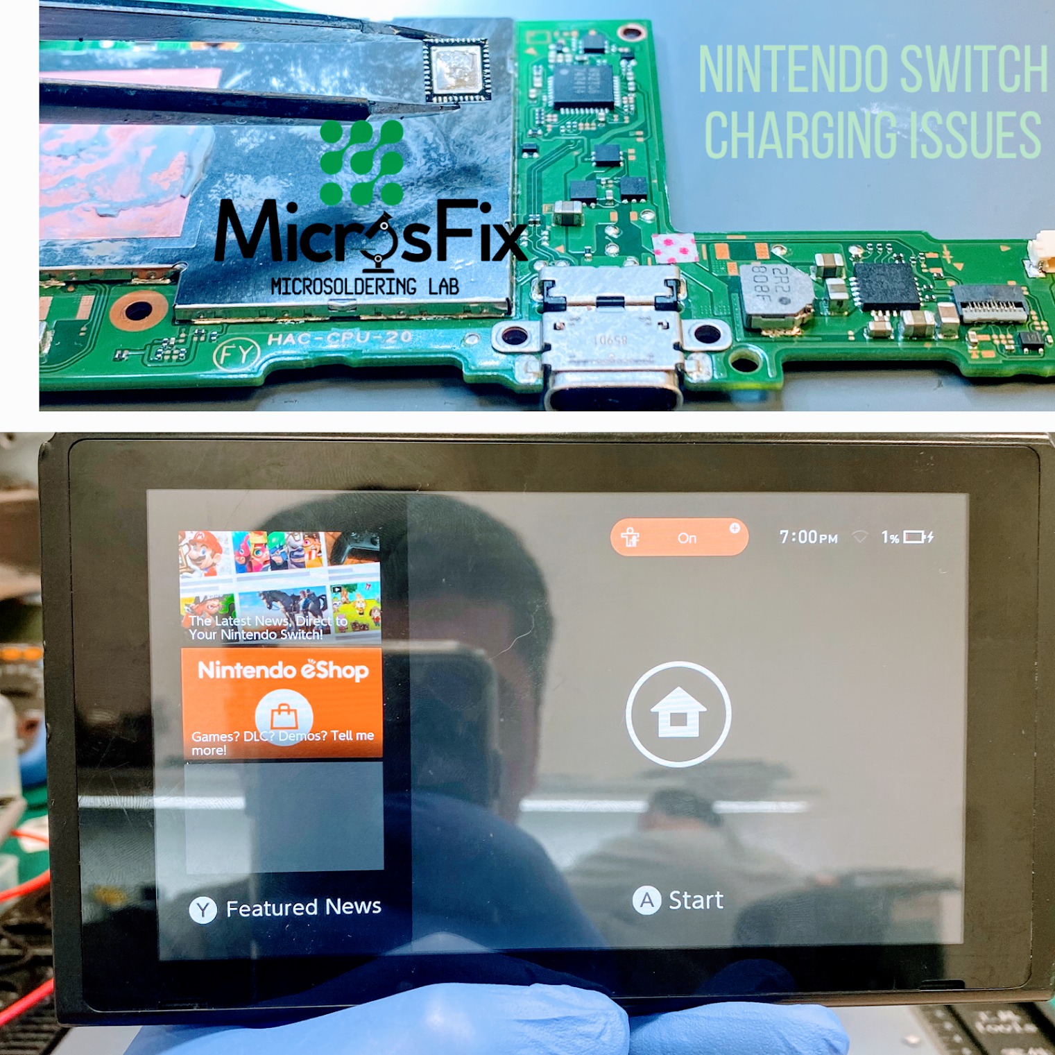 Board-level repair at Microsfix, Elmwood Park NJ